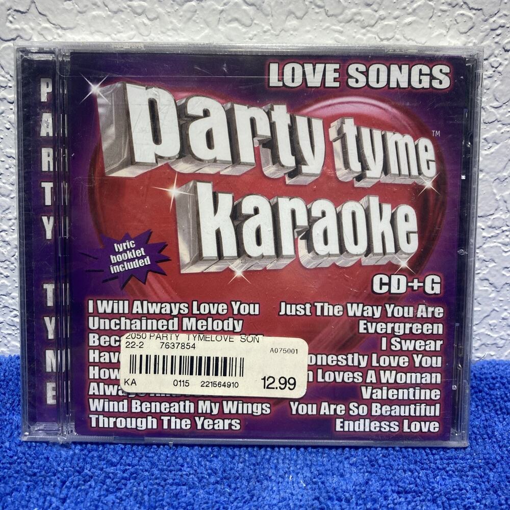 Love Songs Karaoke Cd- Party Tyme. I will always Love You, Because You Love Me